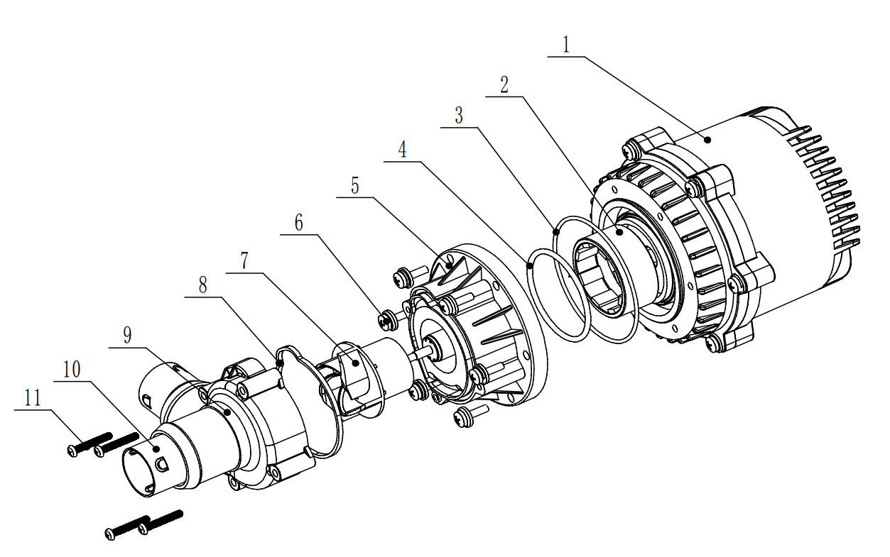 8000L H Auto Electric Water Circulation Pump For Van Tractor Battery