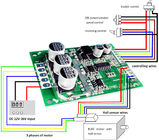 500W 3 Phase Brushless DC Motor Controller Driver With Over - Current Protection
