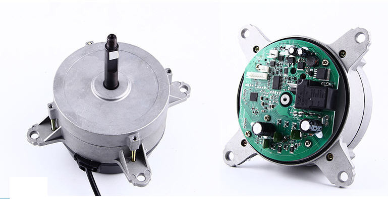 Cooling Axial Flow  Dc Brushless Fan Motor 12v 24V With Built In Controller