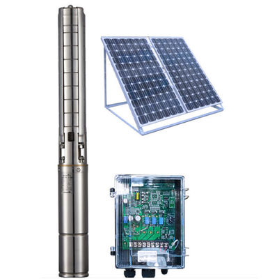 1 To 28 Cube H 4 Inch DC Deep Well Solar Powered BLDC Water Pump For ...